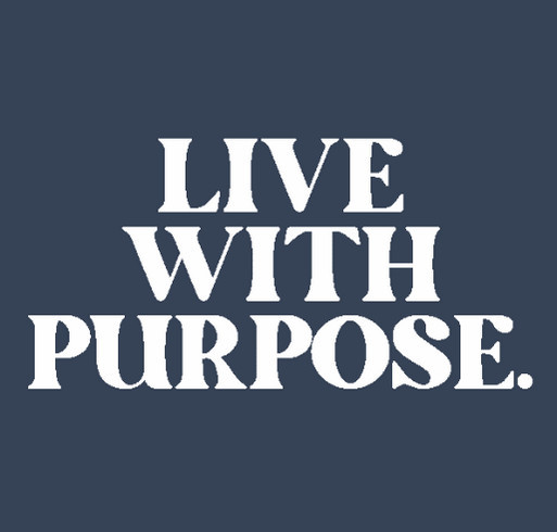 Evan's Crew SWAG - HOODIE (Blue Live with Purpose) shirt design - zoomed