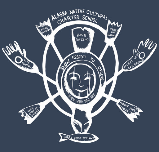 2025 Alaska Native Charter School shirt design - zoomed