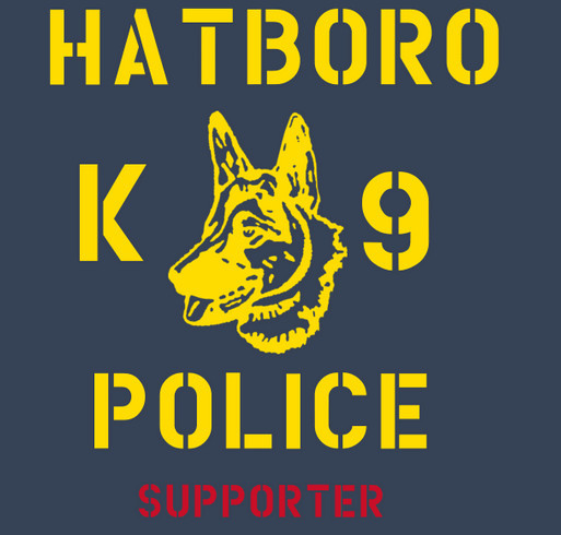 Hatboro Police K9 Unit shirt design - zoomed