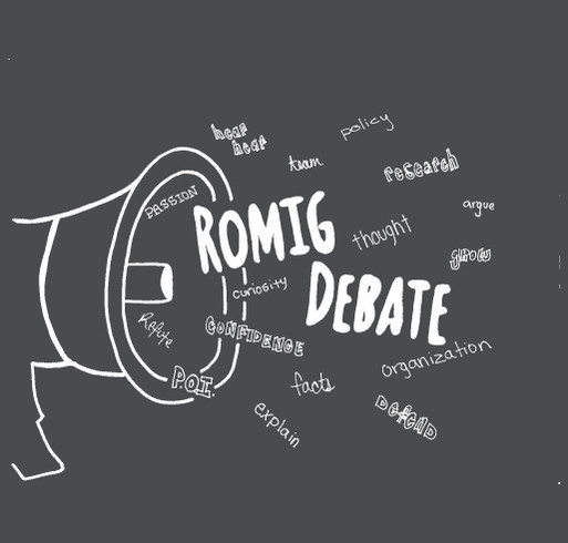 Romig Debate Gear shirt design - zoomed