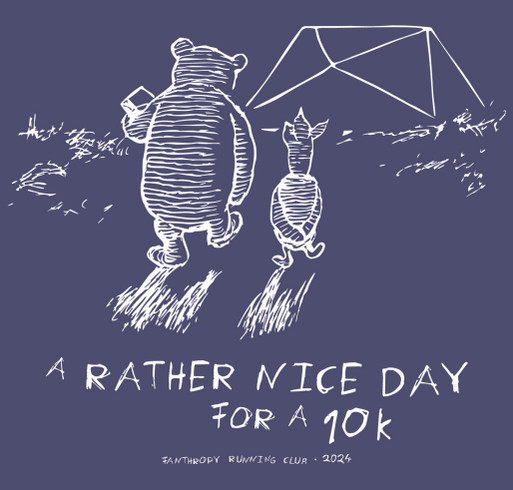 A Rather Nice Day for a 10k shirt design - zoomed