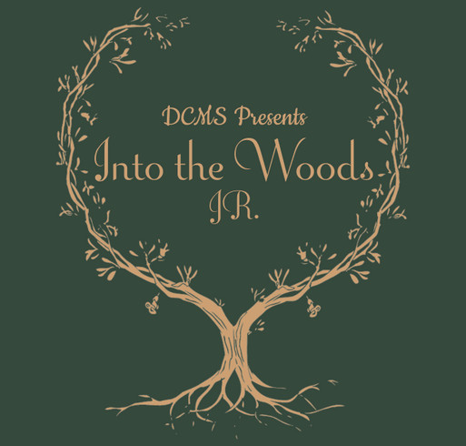DCMS Into the Woods Jr shirt design - zoomed