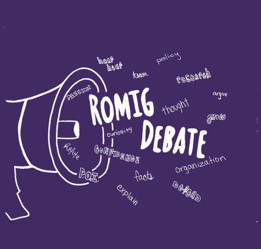 Romig Debate Gear shirt design - zoomed