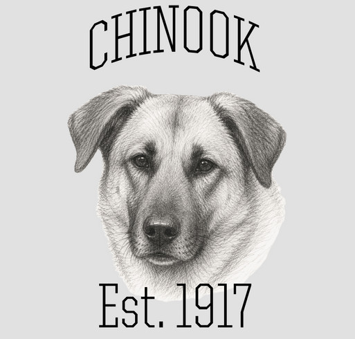 Chinook Club of America Fundraiser shirt design - zoomed