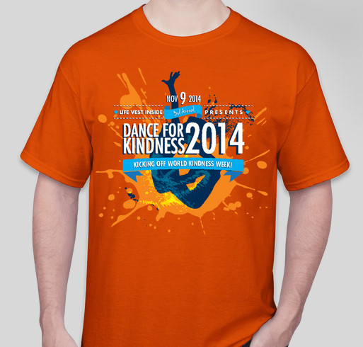Official Dance For Kindness 2014 T-Shirt Fundraiser - unisex shirt design - front