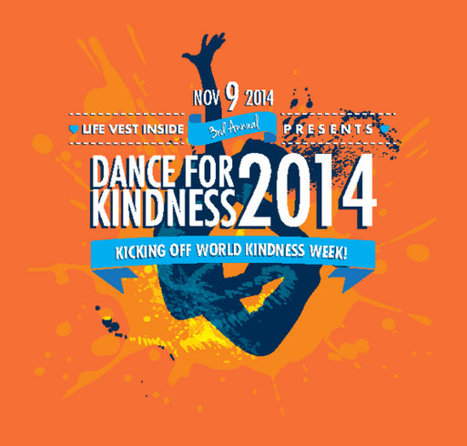 Official Dance For Kindness 2014 T-Shirt shirt design - zoomed