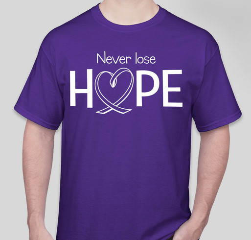 Never Lose HOPE - Part 3 Fundraiser - unisex shirt design - front