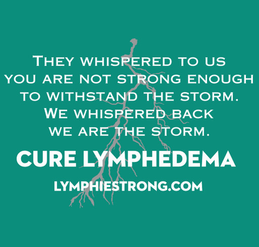 Lymphie Strong Awareness Storm shirt design - zoomed