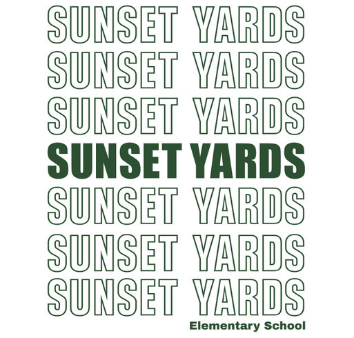 Sunset Repeat shirt design - zoomed
