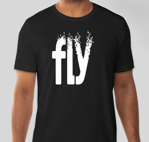 Fly like freedom Fundraiser - unisex shirt design - front
