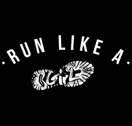 Run Like a Girl shirt design - zoomed