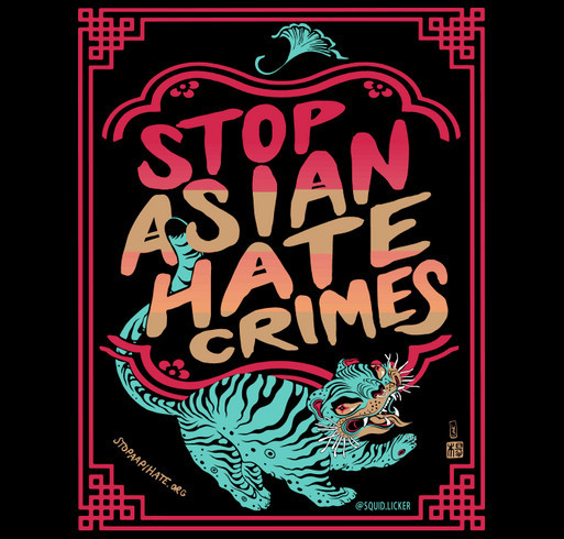 Stop AAPI Hate shirt design - zoomed