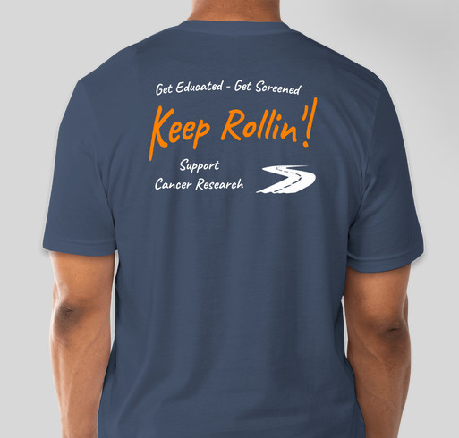 Keep Rollin’! Cancer Fighting Gear From Team Crafty (Shirt) Fundraiser - unisex shirt design - back