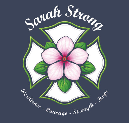 Supporting Sarah's fight shirt design - zoomed