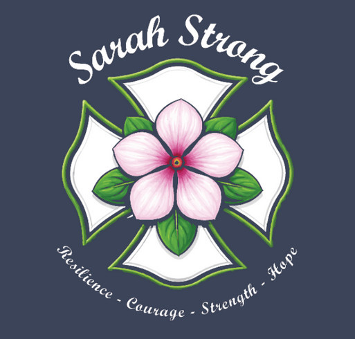 Supporting Sarah's fight shirt design - zoomed