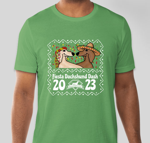 Fiesta Dachshund Dash 2023 Fundraiser - unisex shirt design - front