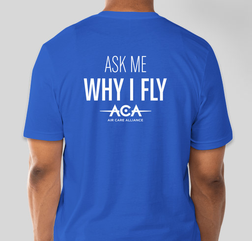 Air Care Alliance - Public Benefit Flying Day Fundraiser - unisex shirt design - back