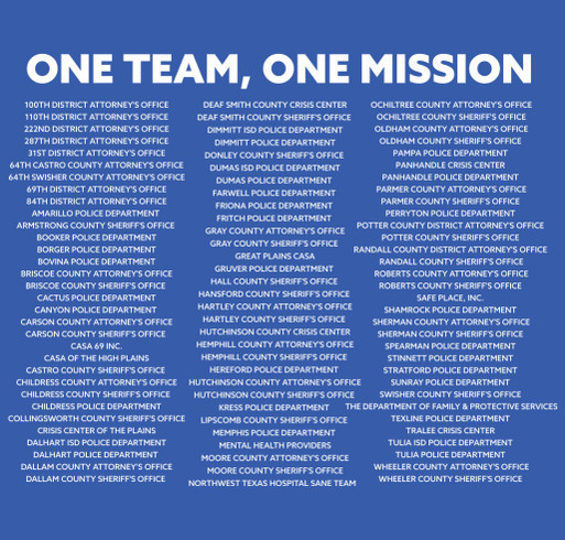 The Bridge Children's Advocacy Center: Child Abuse Prevention Fundraiser shirt design - zoomed