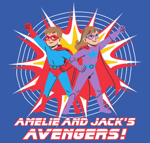 Amelie and Jack’s Avengers Shirt shirt design - zoomed