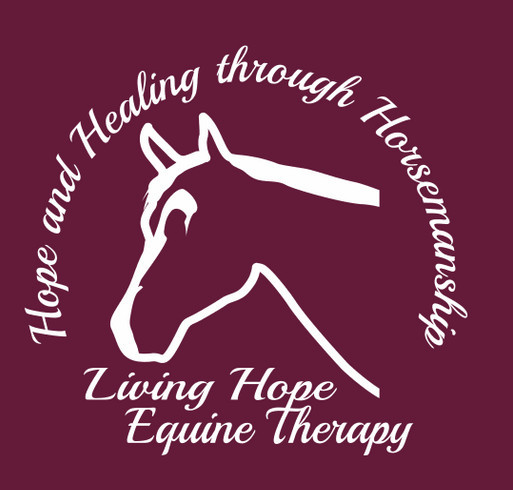 Living Hope Equine Therapy t-shirt fundraiser shirt design - zoomed
