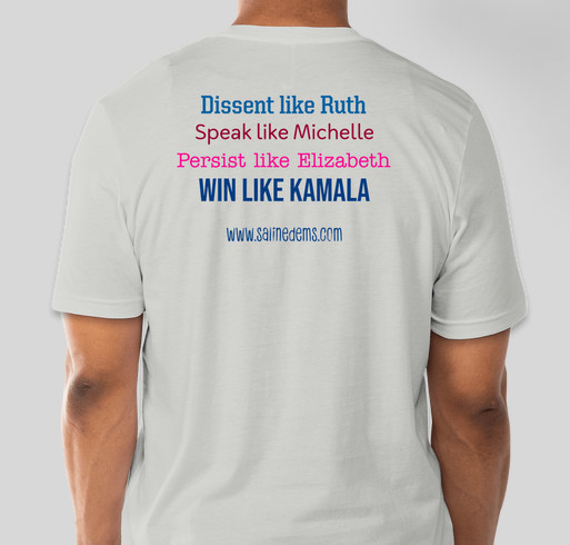 Democratic Party of Saline County, Arkansas - T-Shirt Fundraiser - unisex shirt design - back
