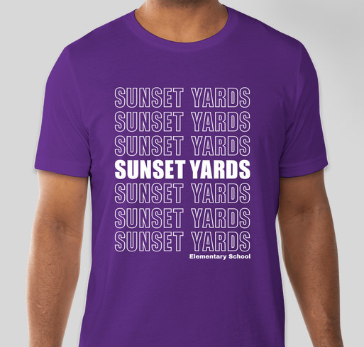Sunset Repeat Fundraiser - unisex shirt design - front