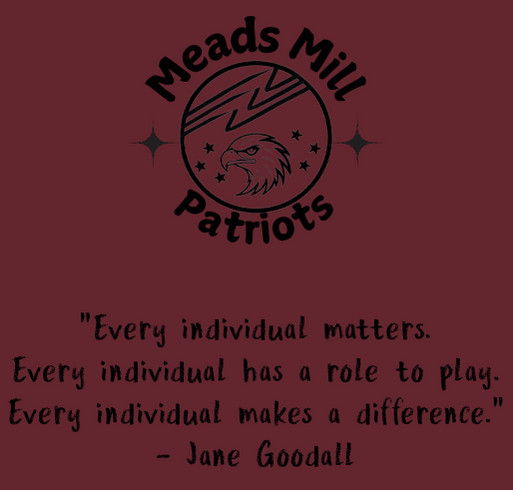 Meads Mill Inclusion Shirts Fundraiser shirt design - zoomed