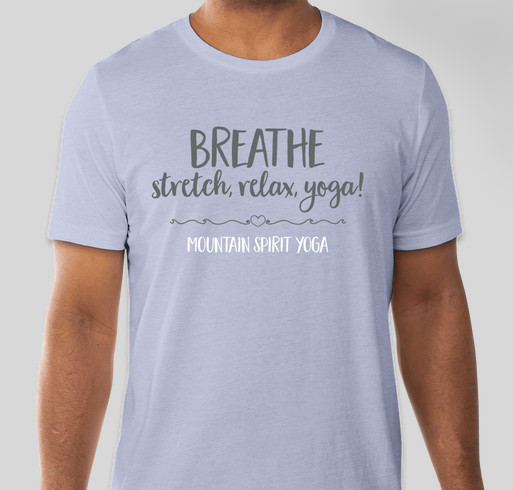 Show your love of yoga. Fundraiser - unisex shirt design - front