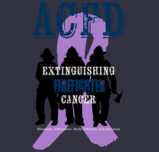 ACFD Firefighter Cancer Awareness Month shirt design - zoomed