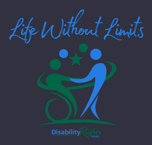 Disability Rights Texas ADA Month Fundraiser shirt design - zoomed