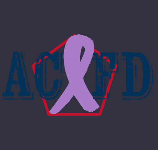 ACFD Firefighter Cancer Awareness Month shirt design - zoomed