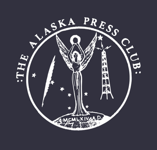 Alaska Press Club 2022 - Black Apparel shirt design - zoomed