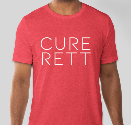 CURE RETT! Fundraiser - unisex shirt design - front