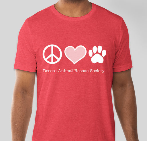 Desoto Animal Rescue Society Virtual Walk Fundraiser - unisex shirt design - front
