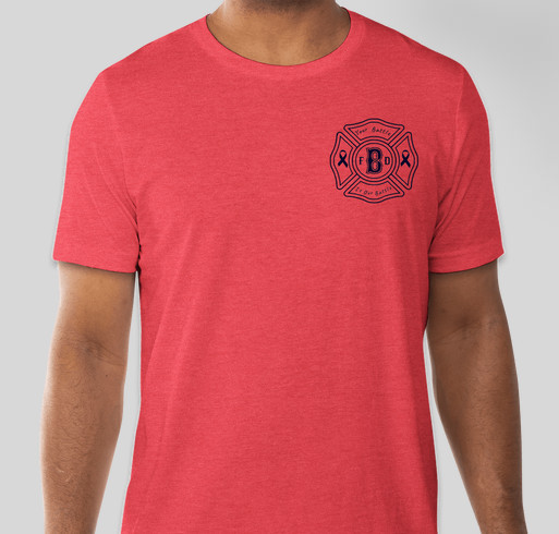 Shawn runs the 2025 Boston Marathon for Boston Fire Cancer Foundation! Fundraiser - unisex shirt design - front