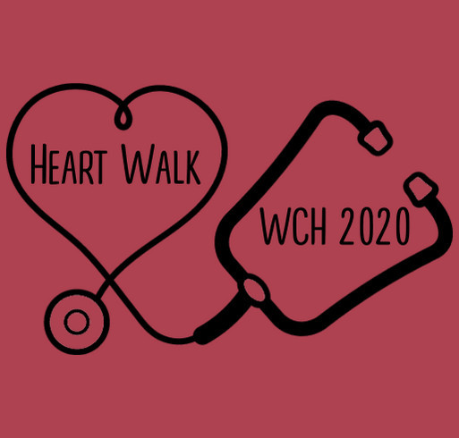 Wayne Co American Heart Walk shirt design - zoomed