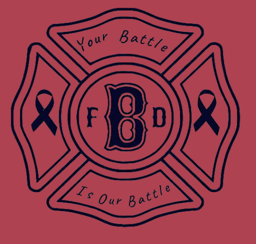 Shawn runs the 2025 Boston Marathon for Boston Fire Cancer Foundation! shirt design - zoomed