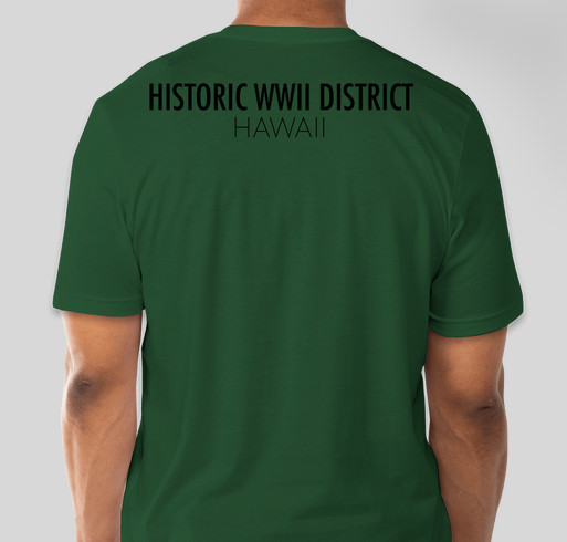 Historic WWII District: Battle of Midway 76th Commemoration Fundraiser - unisex shirt design - back