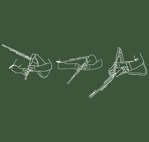 Pipers' Gathering 2026 Shirt Fundraiser shirt design - zoomed