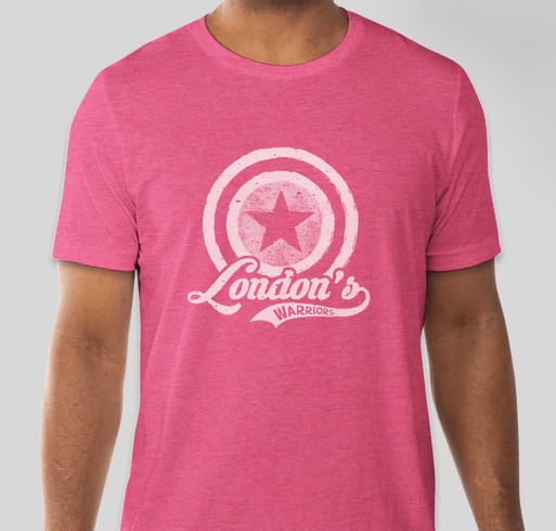 London's Warriors - Leukemia Awareness & Support for London Blair Fundraiser - unisex shirt design - front