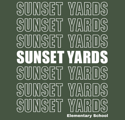 Sunset Repeat shirt design - zoomed