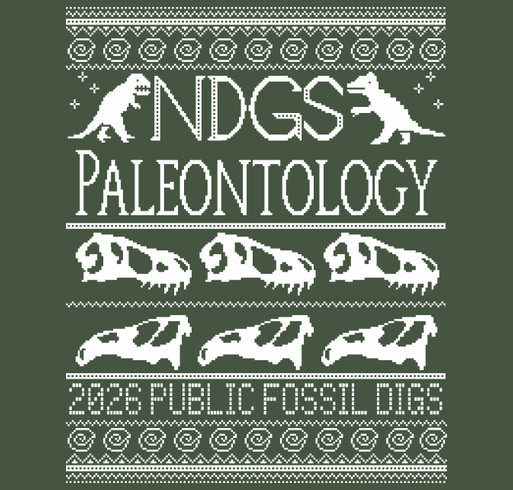 2026 NDGS Paleontology Public Fossil Digs Shirts shirt design - zoomed