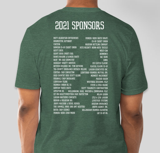 4th Annual Pauly J. Larson Memorial Fishing Tournament Fundraiser - unisex shirt design - back