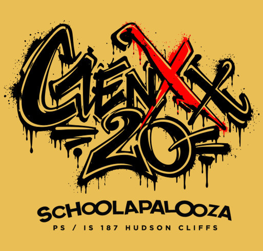 PS/IS Schoolapalooza 20 shirt design - zoomed