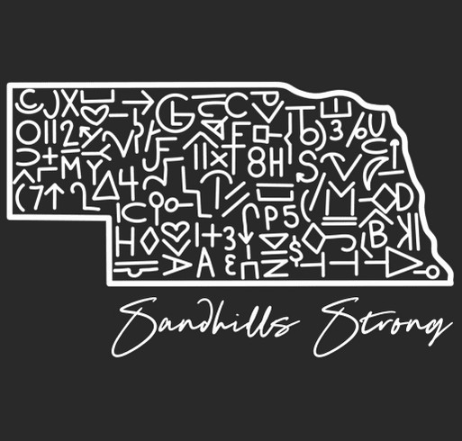 Sandhills Strong shirt design - zoomed