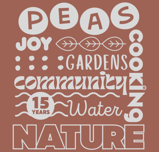PEAS 15th Anniversary Shirt | Clay shirt design - zoomed