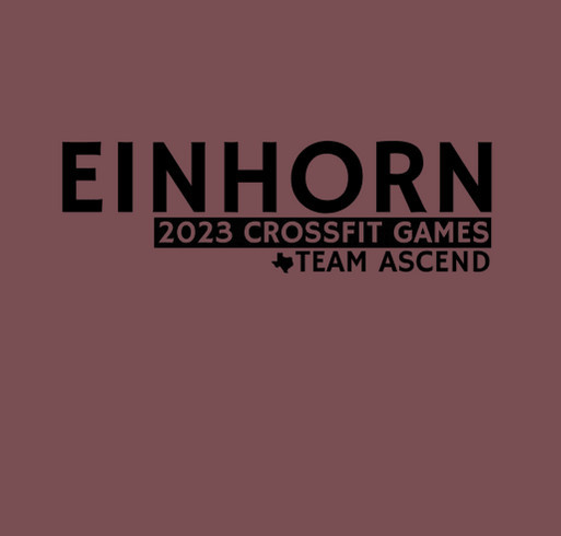Team Einhorn CrossFit Ascend 2023 CrossFit Games shirt design - zoomed