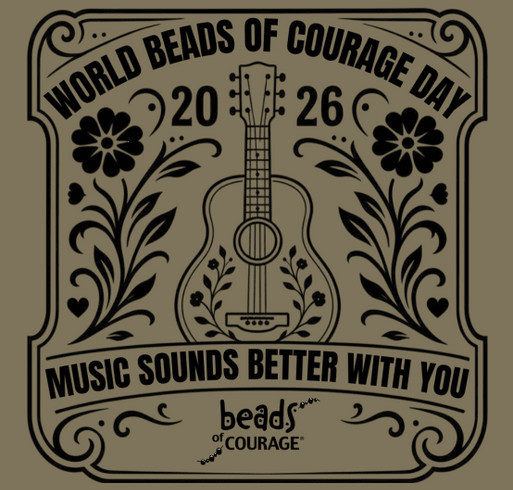 2026 World Beads of Courage Day — Music Sounds Better With You! shirt design - zoomed