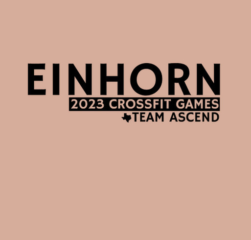 Team Einhorn CrossFit Ascend 2023 CrossFit Games shirt design - zoomed
