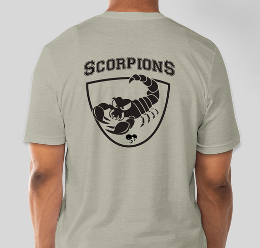 Springbrook Scorpions Fundraiser - unisex shirt design - back